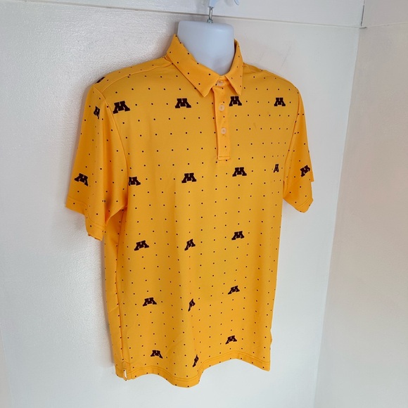 Under Armour University Of Minnesota Gophers Polo Size Medium Golf Performance - Picture 3 of 12